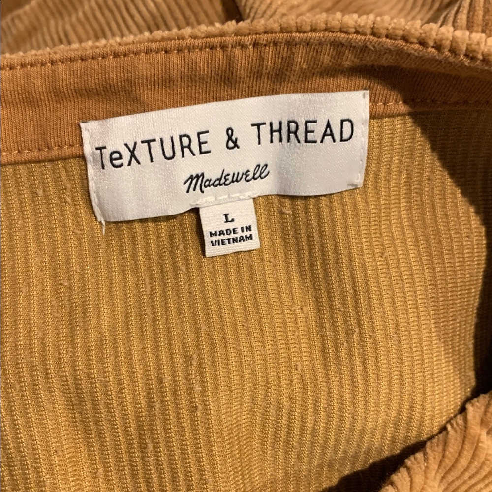 Texture & Thread Madewell J Crew UK Limited Long Sleeve Babydoll Blouse Top L - Picture 3 of 4